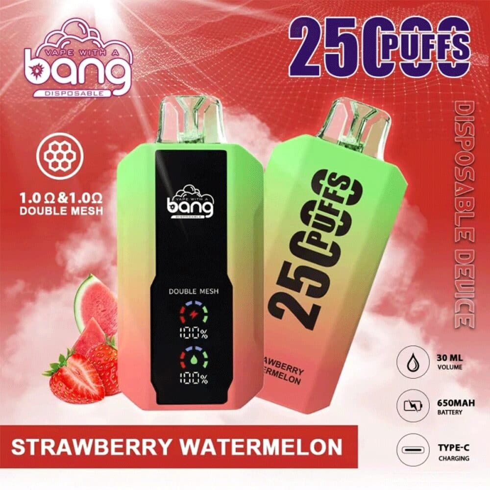 25000 puff disposable vape Bang 25k Puffs 0% 2% 3% 5% Nicotine 12Tastes LED Display Rechargeable Factory Direct Flavor:Kiwi Fuse vaporesso xros disassembly vaporesso TPD Compliant Vape