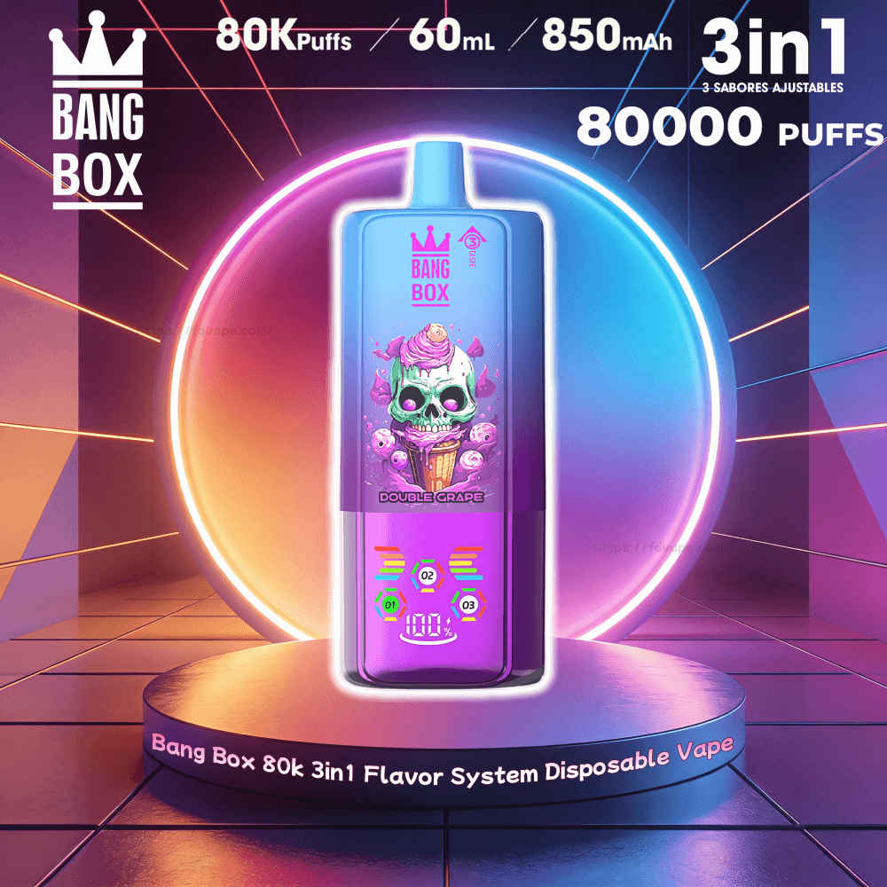 Bang Box 80000 80K Puffs Disposable Vape 3 in 1 Flavors System Pod